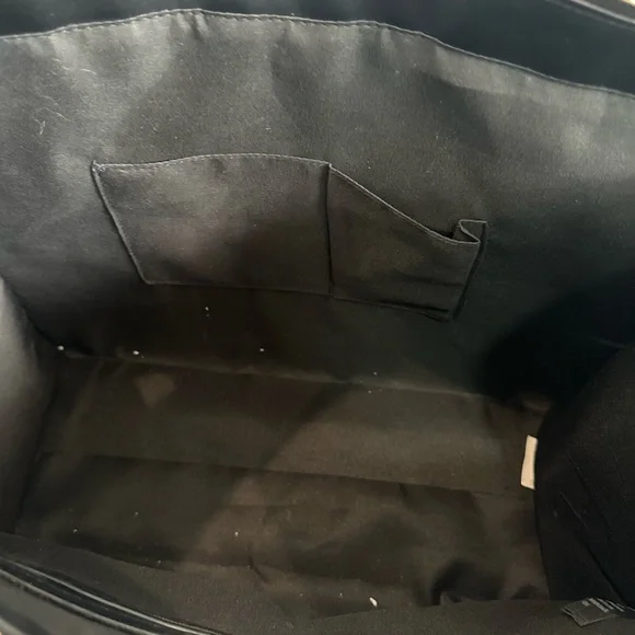 Bebe Beige Tote with Black Logo Straps NWT - Picture 2 of 9